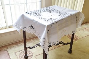 battenburg square tablecloth